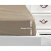 Image de LOVELY HOME Drap Housse 100% coton 140x190x25 cm beige