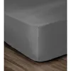 Image de LOVELY HOME Drap Housse 100% coton 140x190x30 cm gris fonce
