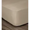 Image de LOVELY HOME Drap Housse 100% coton 180x200x30 cm beige