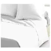 Image de lovely home drap plat 100% coton 240x300 cm blanc