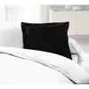 Image de LOVELY HOME Lot de 2 Taies d'Oreillers 100% coton 63x63 cm - Noir