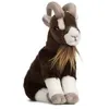 Image de Peluche chèvre brune assise 22 cm - AN408