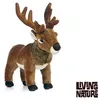 Image de living nature - peluche cerf élaphe 32 cm