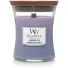 Image de Bougie parfumée lavande petit modèle - Woodwick - Violet -