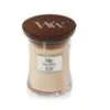 Image de Bougie miel blanc modèle moyen - Woodwick - Blanc -