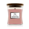 Image de Bougie fleurs pressées patchouli modèle moyen - Woodwick - Rose -