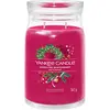 Image de Yankee Candle, Bougie parfumée, Bougie parfumée Sparkling Winterberry Signature Large Jar (567 g)