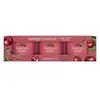 Image de Yankee Candle, Bougie parfumée, Set de bougies votives en verre cerise noir - 3 X 37 Grammes (37 g)