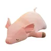 Image de Animal en peluche cochon mignon 60cm - multicolore