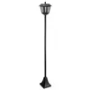 Image de Lampadaire solaire lanterne 170 cm SMART SOLAR - 100 lm, lentille verre effet goutte, LED blanc froid