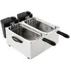 Image de Friteuse professionnelle à poser double 2 x 3,5 Litres peu intensive Caterlite