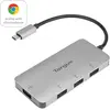 Image de Targus ACH226EU (USB-C, 4 ports), Station d’accueil + hub USB, Argent