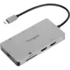 Image de Targus USB-C Dual 4K (USB-C, 8 ports), Station d’accueil + hub USB, Argent
