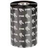 Image de Zebra, Ruban d'étiquetage, 2100 Wax - Noir - 110 mm x 450 m - ruban transfert thermique (pack de 12) (11 cm, Noir)