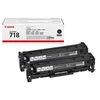 Image de Canon 718 Black - Pack de 2 - noir - original - cartouche de toner - pour i-SENSYS LBP7210, LBP7660, LBP7680, MF728, MF729, MF8340, MF8360, MF8540, MF8550, MF8580
