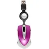 Image de Souris Verbatim Go Mini USB optique avec enrouleur de câble rose