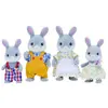 Image de 4 Figurines Famille Lapin Gris Sylvanian Families