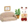 Image de Sylvanian Families Canapé de père lapin en chocolat