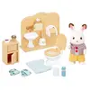Image de Figurine Sylvanian Families Frère Lapin Chocolat toilettes et toilettes