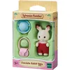 Image de Figurine Sylvanian Families Le bébé lapin chocolat