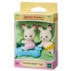 Image de Figurines Sylvanian Families Les jumeaux lapin chocolat