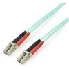 Image de StarTech Câble à fibre optique 3m .com - 10 Go Aqua - Multimode duplex 50/125 - LSZH - LC/LC - OM3 -... (3 m), Câble réseau