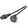 Image de MicroConnect EL182S Câble d'alimentation (2 m), Câble d'alimentation, Noir