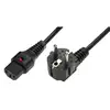 Image de Câble d'alimentation Schuko/IEC C13 droit M/F 3m noir avec IEC-EL234S
