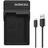 Image de Duracell Chargeur avec câble USB pour DRNEL15/EN-EL15 (Chargeur de batterie d'appareil photo), Alimentation pour appareil photo, Noir