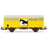 Image de Wagon fermé SNCF à 2 essieux Gs pour le transport de chevaux, jaune Jouef
