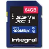 Image de Integral Carte mémoire SDXC V10 64 Go (64 Go, SDXC, U1, UHS-I), Carte mémoire, Noir