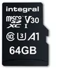 Image de Integral UltimaPro - Carte mémoire flash (adaptateur microSDXC vers SD inclus(e)) - 64 Go - A1 / Video Class V30 / UHS Class 3 / Class10 - microSDXC UHS-I