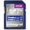 Image de Integral Carte SDHC 32 Go U3 V30 (32 Go, SD, SDHC, U3, UHS-I), Carte mémoire, Bleu