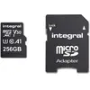 Image de Integral INMSDX256G-100V30 256GB MICRO SD CARD MICROSDXC UHS-1 U3 CL10 V30 A1 JUSQU'A 100MBS READ 45MBS WRITE (256 Go, microSDXC, U3, UHS-I), Carte mémoire, Noir