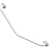 Image de Barre d'appui en acier inoxydable recouvert d'epoxy coudée 135° 400 x 400 mm 2 zones de fixation AKW 01243WH