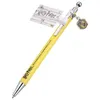Image de Stylo à Bille 14cm avec Breloque Blason Hufflepuff Harry Potter Jaune