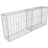 Image de Lot de 2 Paniers de Gabions Argentés en Acier Galvanisé 100 x 95 x 30cm