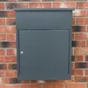 Image de Boîte à Parcels Murale Gris 58 cm Sécurisée Large Colis Lettres 5 Clés INCLUS