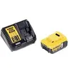 Image de Dewalt dcb 184 batterie 18 v 5 ah / 5000 mah xr li-ion + chargeur dewalt dcb 115 xr