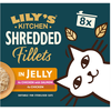 Image de 8x70g Shredded Fillets lot mixte en gelée (2 variétés) Lily’s Kitchen nourriture humide pour chat