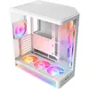 Image de NZXT H6 RGB+ 2026 Mid-Tower Airflow Gaming Gehäuse Weiss Glasfenster (ATX), Boîtier PC, Blanc