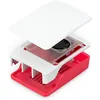 Image de Raspberry Pi® Boîtier pour ordinateur monocarte convient pour: Raspberry Pi® 5 B rouge, blanc