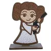 Image de OZ INTERNATIONAL Kit figurine en bois à diamanter - Princesse Leïa Star Wars - 11 cm