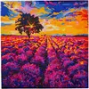 Image de Craft Buddy Toile Champ de lavande 30x30 cm