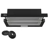 Image de Hotte tiroir - Classe A++ - 60cm - 2pcs filtres à charbon - 370m³/h - recyclage ou evacuation - 2 vitesses - noir - cd6906db