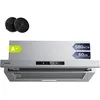 Image de 60cm hotte aspirante 580m³/h 3 vitesses recyclage ou evacuation inox Classe A+ CD6909AS CIARRA