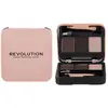 Image de Makeup Revolution, Poudre pour sourcils, Kit de sculpture de sourcils (Dark Brown)