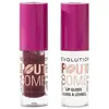 Image de Makeup Revolution, Rouge à lèvres + gloss, Pout Bomb Lipgloss Für Volumen, 2er-Pack (Nude)