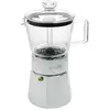 Image de La Cafetière Machine à café espresso, Cafetière moka, Argent, Transparent