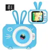 Image de LAMZIEN appareil Photo pour Enfant, Ecran à 2,0 Pouces HD, 20MP/1080P, Dual-Caméras, avec Carte TF 32Go, Coque en Silicone, Bleu